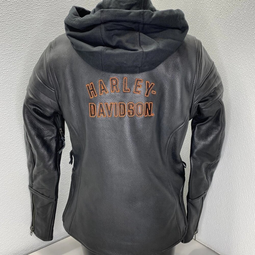 Harley Davidson Womens Jacket Miss Enthusiast 2.0 Leather 3-In-1 - Picture 10 of 13